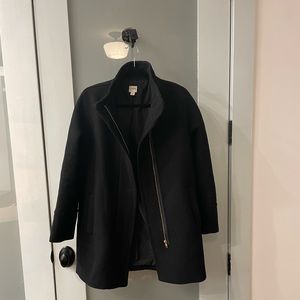Wool black coat J.Crew size 4